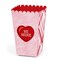 Big Dot of Happiness Valentine's Day Conversation Hearts - Valentine's Day Party Favor Popcorn Treat Boxes - Set of 12